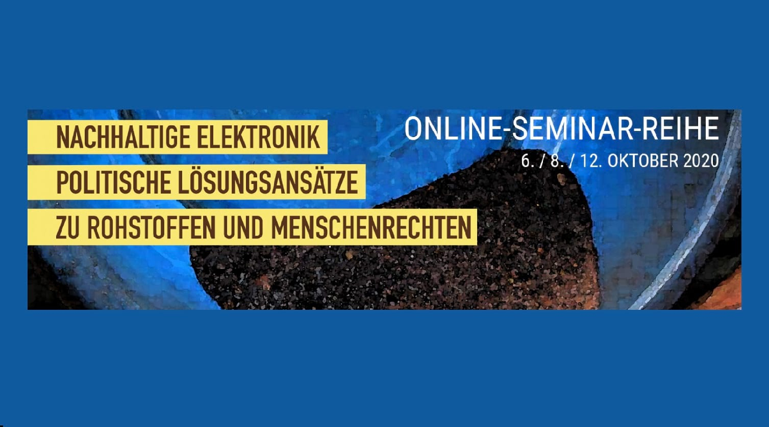 Online-Seminar-Reihe: Nachhaltige Elektronik – Politische Lösungsansätze