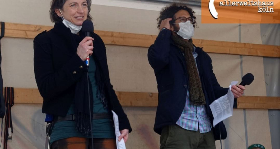Reden zu Klimawandel und Fluchtursachen auf dem Klimastreik