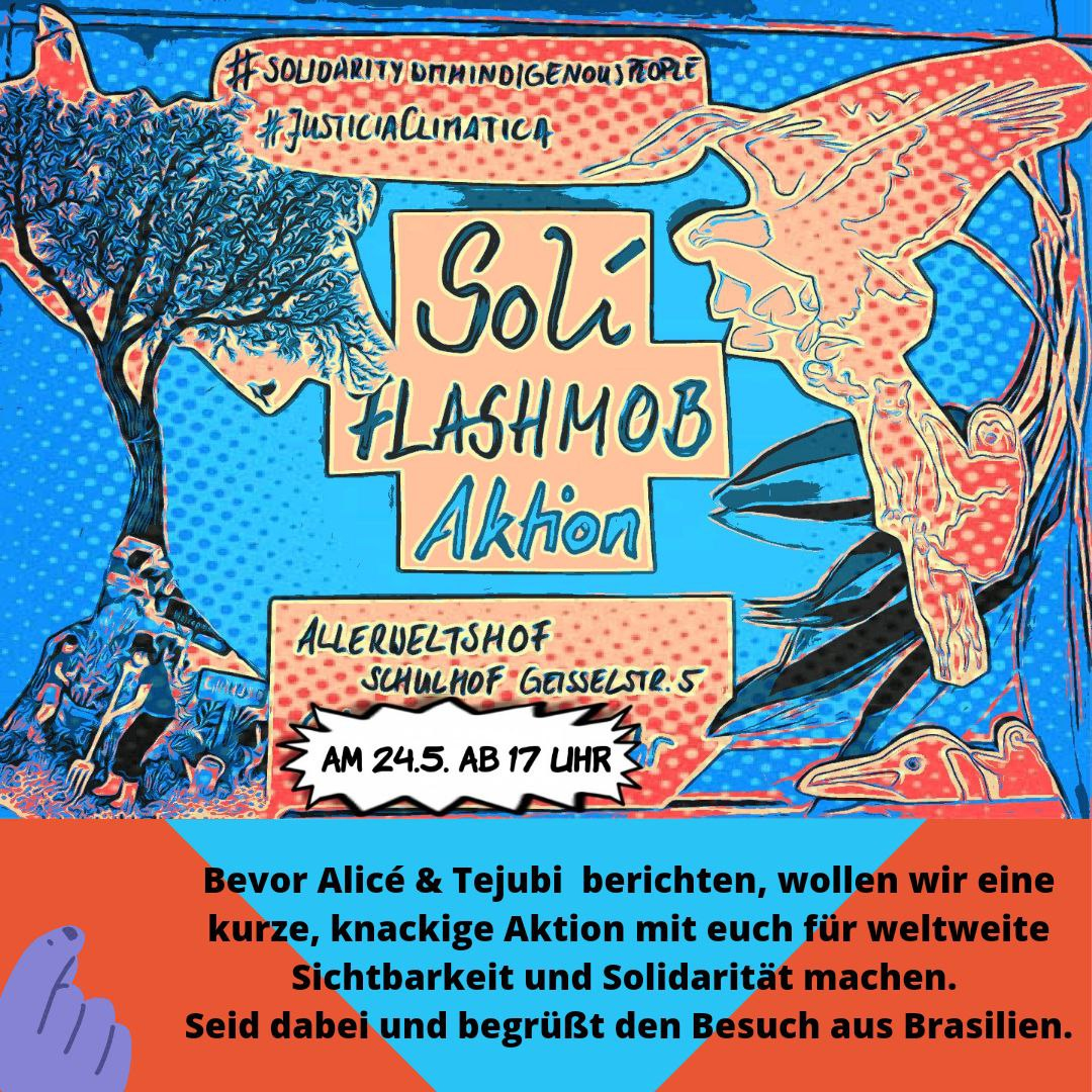 Flashmob für Rechte Indigener Menschen und Solidarität